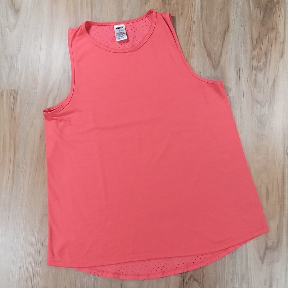 💜Avia Coral Perforated Mesh Athletic Sleeveless Top Large
